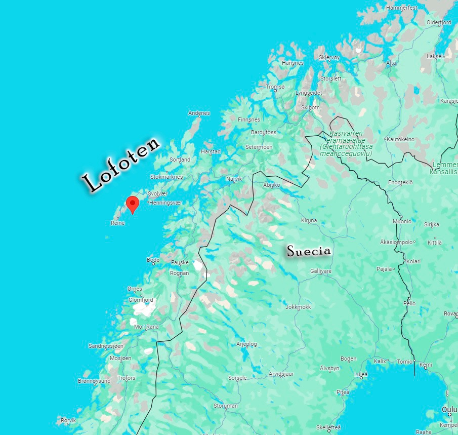 Lofoten mapa