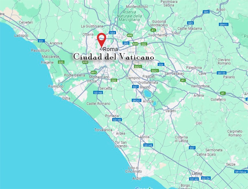 ubicación del Vaticano
