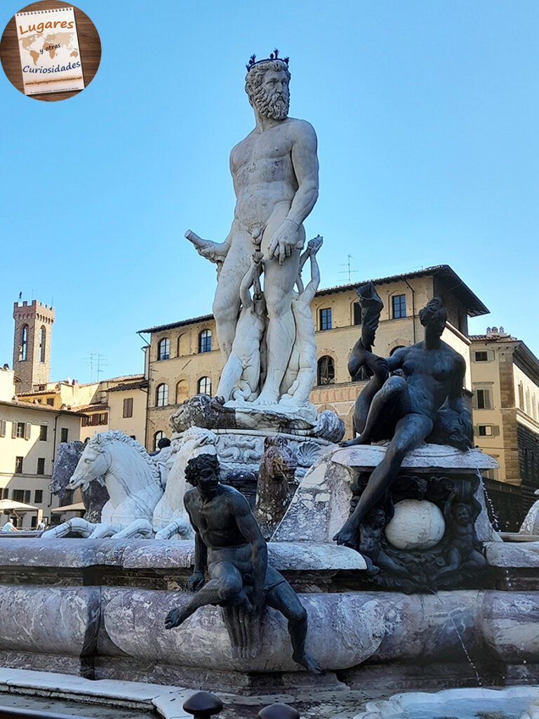Piazza della Signoria,Florencia  fuente de Neptuno