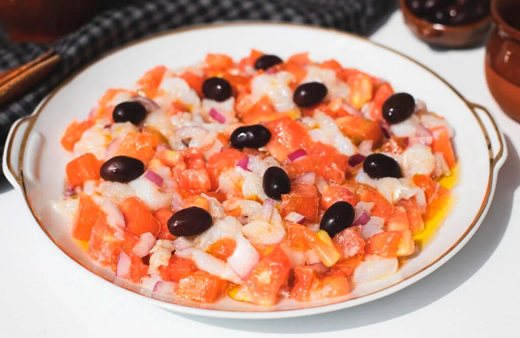 esqueixada de bacalao