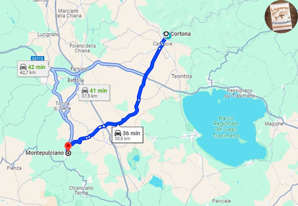 cortona montepulcinao toscana