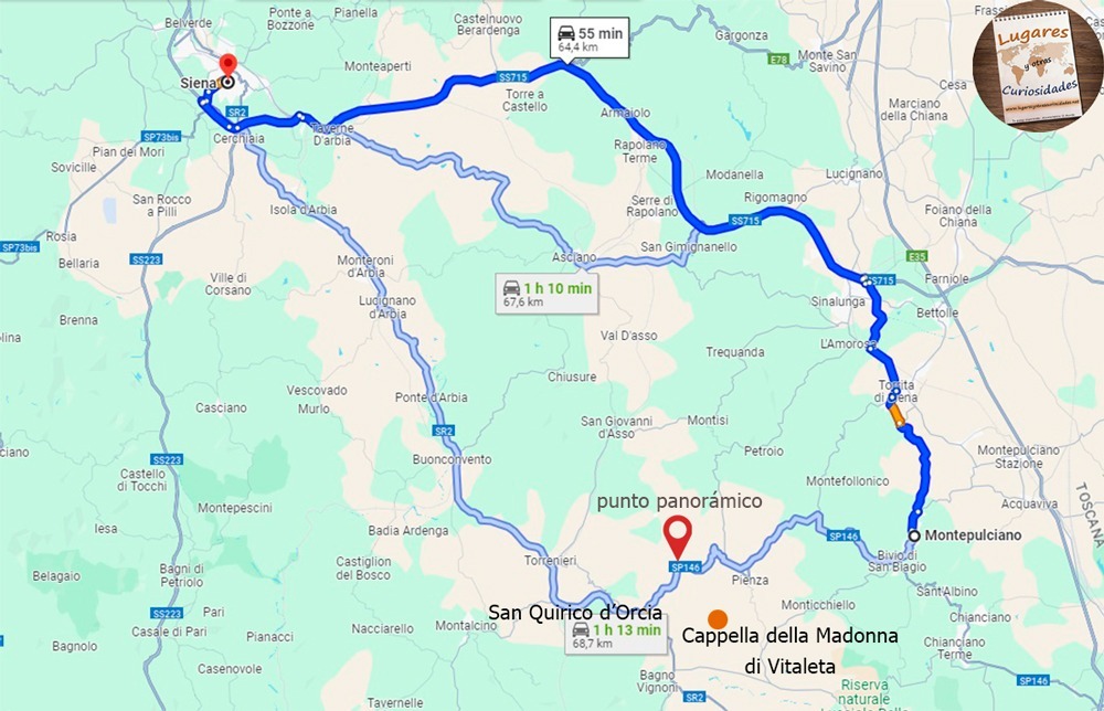 Montepulcinao a Siena Toscana