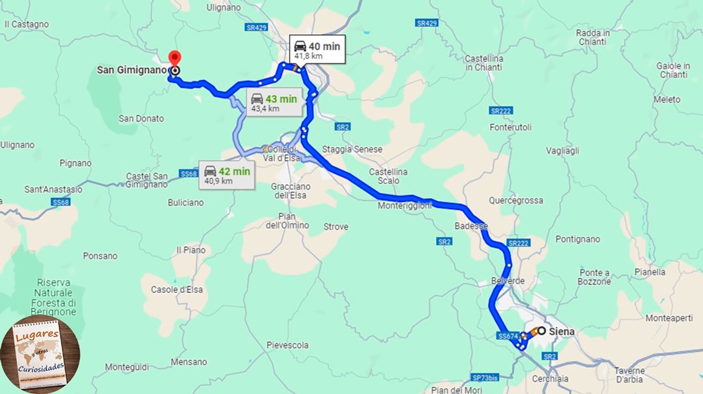 Siena San Gimigiano Toscana