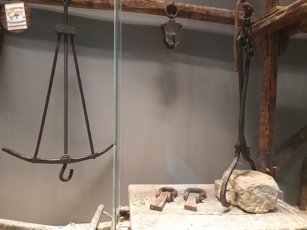 Andamios originales de la construcción de la cúpula de Brunelleschi, museo del Duomo Florencia