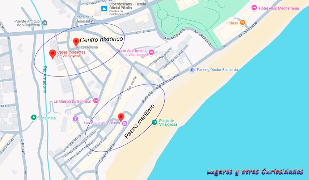 mapa centro villajoyosa