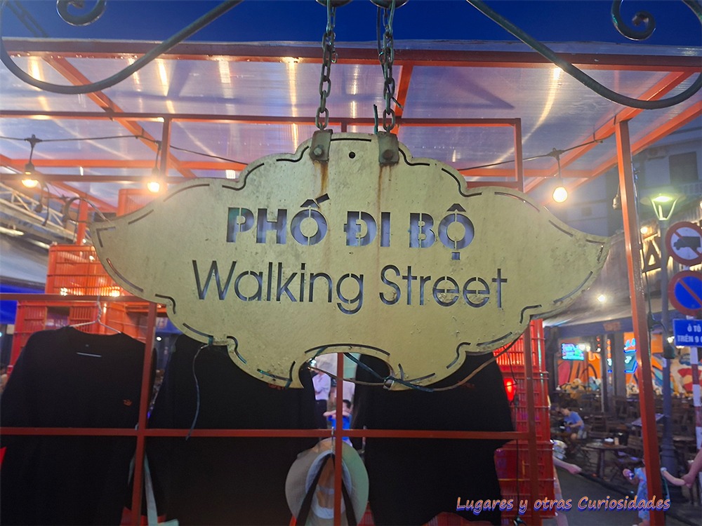 Calle peatonal o phố đi bộ Đường đi bộ Hué