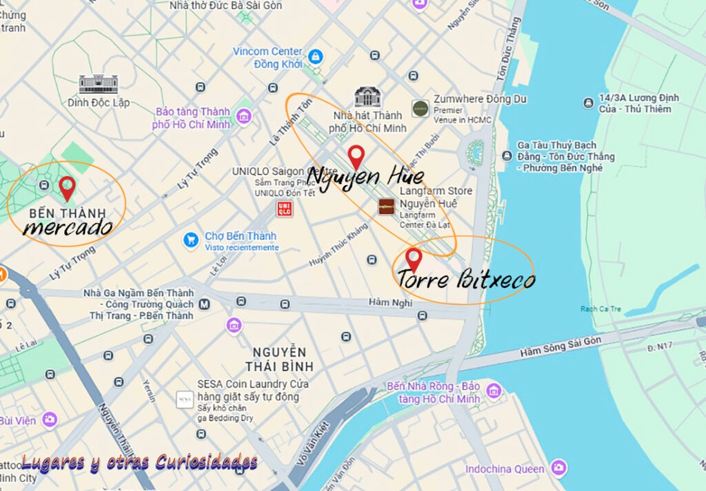 mapa Ho Chi Minh
